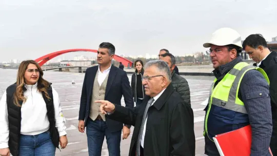 Başkan Büyükkılıç'tan Recep Tayyip Erdoğan Millet Bahçesi'nde inceleme