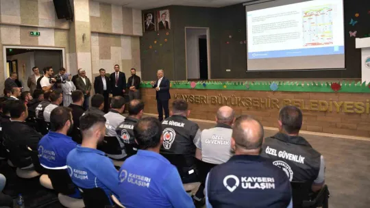 Başkan Büyükkılıç'tan Ulaşım A.Ş. Personeline: 'Mesele toplumun huzuru'