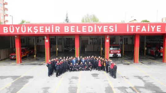 Tatbikata katılan itfaiye ekiplerine belgeleri verildi