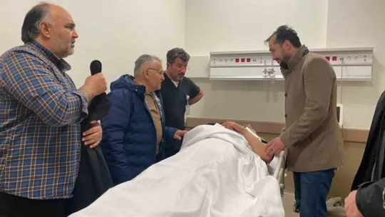 Başkan Büyükkılıç, trafik kazasında yaralanan vatandaşları ziyaret etti