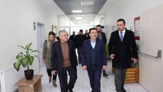 Başkan Büyükkılıç ve Vali Çiçek'ten 'insan' odaklı projelere ziyaret