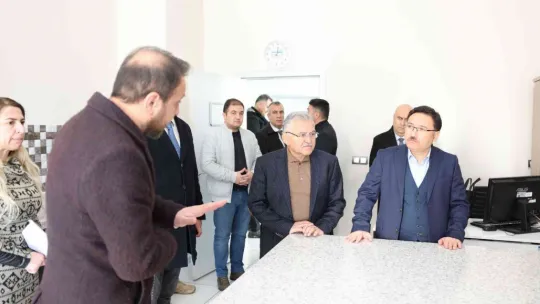 Başkan Büyükkılıç ve Vali Çiçek'ten 'insan' odaklı projelere ziyaret