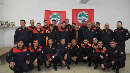 Başkan Büyükkılıç ve Vali Günaydın itfaiyecilerle buluştu