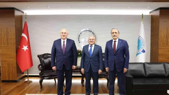 Başkan Büyükkılıç, Yargıtay Başkanı Akarca ile Yargıtay Cumhuriyet Başsavcısı Şahin ve heyetini ağırladı