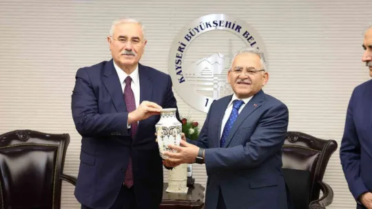 Başkan Büyükkılıç, Yargıtay Başkanı Akarca ile Yargıtay Cumhuriyet Başsavcısı Şahin ve heyetini ağırladı