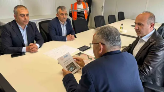 Başkan Büyükkılıç, yüksek hızlı tren hattı projesi şantiyesinde incelemelerde bulundu