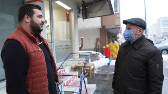 Başkan Çolakbayrakdar, 'Biz, yolları açarız. güzellik ve bereket olan kar, yeter ki yağsın'