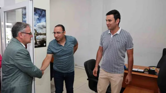 Başkan Özdoğan ilçe yönetimi ile bayramlaştı