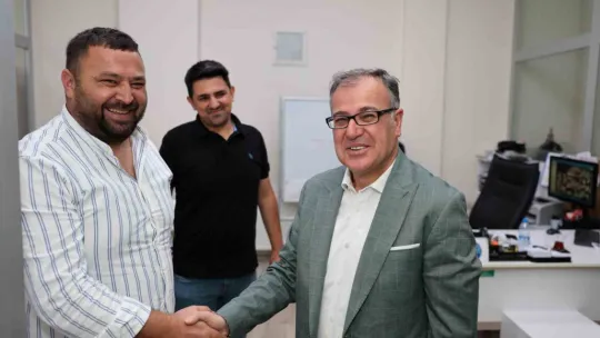 Başkan Özdoğan ilçe yönetimi ile bayramlaştı