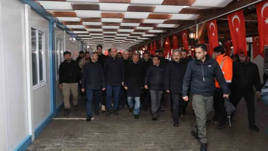 Başkan Palancıoğlu, Bakan Soylu ile Çarşıda İnceleme Yaptı