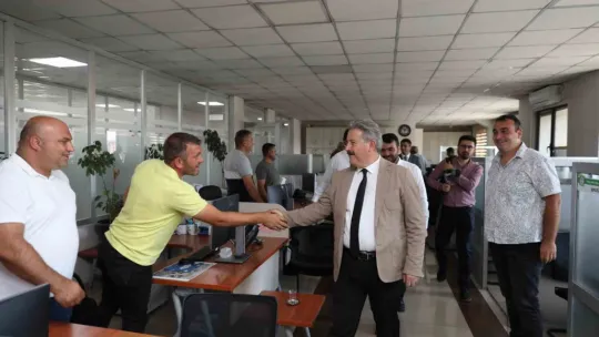 Başkan Palancıoğlu Belediye Çalışanlarıyla Bayramlaştı