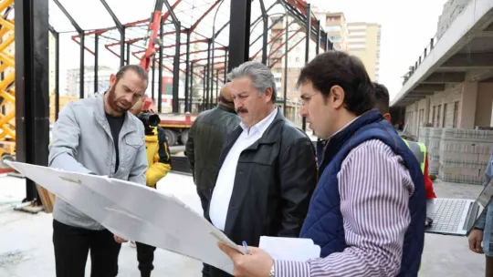Başkan Palancıoğlu, Çarşı Melikgazi'deki çalışmaları inceledi