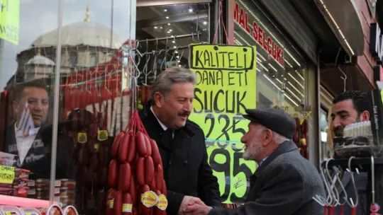 Başkan Palancıoğlu'ndan esnaf ziyareti