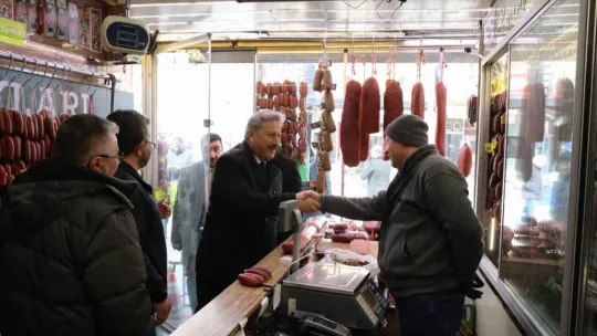 Başkan Palancıoğlu'ndan esnaf ziyareti