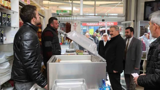 Başkan Palancıoğlu'ndan esnaf ziyareti