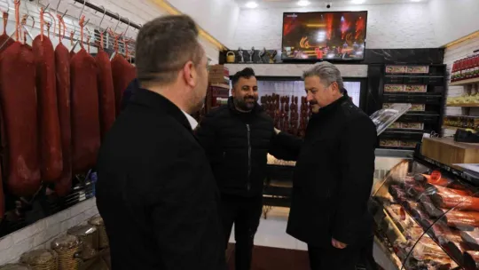 Başkan Palancıoğlu'ndan esnaf ziyareti