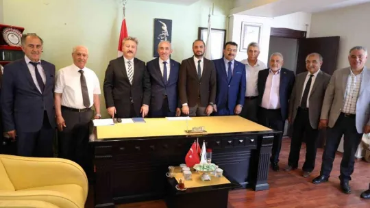 Başkan Palancıoğlu'ndan KESOB Başkanı Odakır'a hayırlı olsun ziyareti