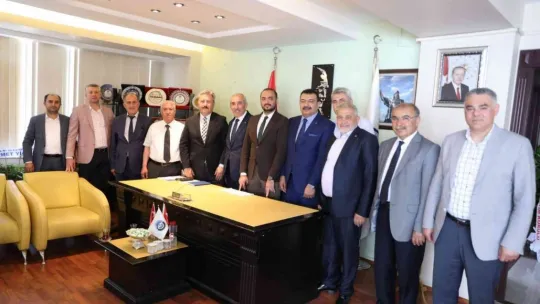 Başkan Palancıoğlu'ndan KESOB Başkanı Odakır'a hayırlı olsun ziyareti