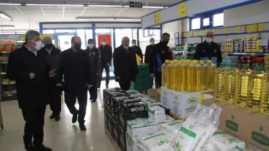 Bünyan'da depo ve stoklar incelendi