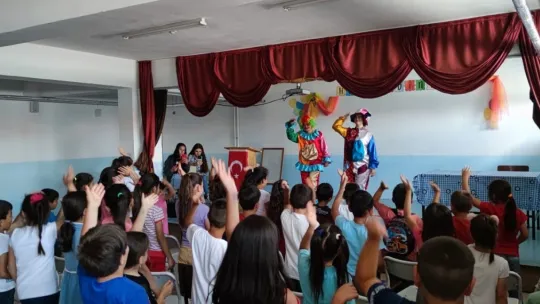 Bünyan'da meslek lisesi öğrencileri, köy okullarında etkinlik düzenledi