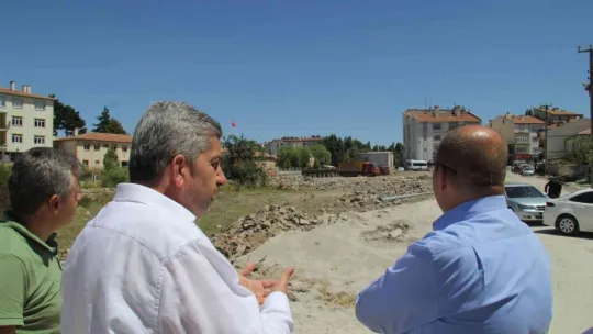Bünyan'da pazaryeri ve terminal yapımı için altyapı çalışmaları başladı