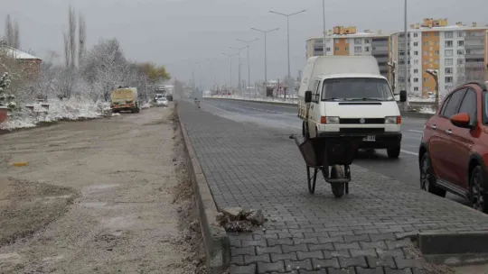 Bünyan'ın çehresi kar kış demeden değişmeye devam ediyor