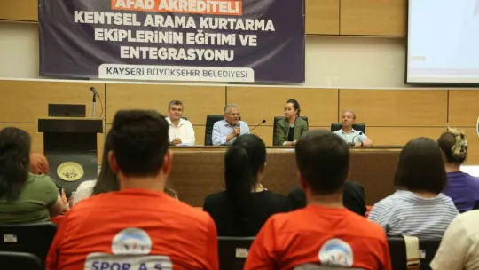 Büyükkılıç, Kentsel Arama Ekiplerinin Eğitimi ve Entegrasyonu Seminerine Katıldı