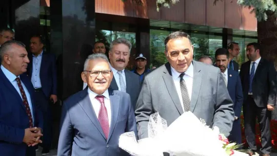 Büyükkılıç'tan kardeş şehir Misrata heyetine mehteranlı coşkulu karşılama