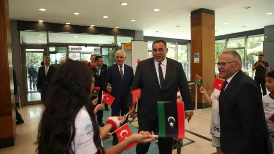 Büyükkılıç'tan kardeş şehir Misrata heyetine mehteranlı coşkulu karşılama