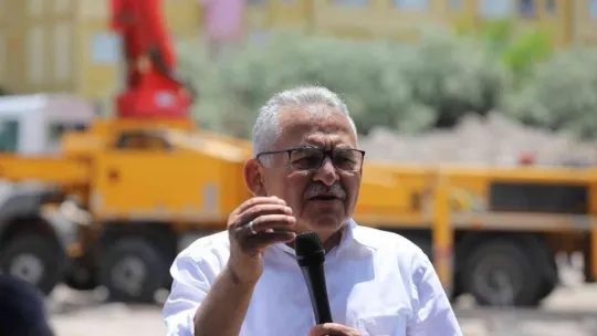 Büyükkılıç, Tomarza'da yurt temeli attı, dikimevinde incelemede bulundu