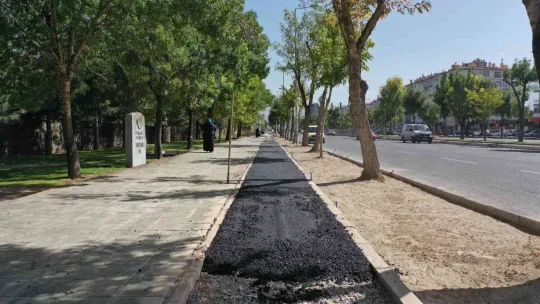 Büyükşehir'den bisiklet ve yaya yolu çalışması