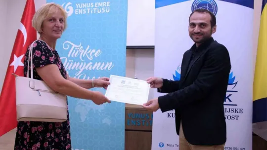 Büyükşehir'den kardeş şehir Mostar'da sergi ve sertifika töreni