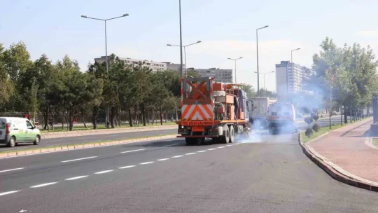 Millet Bahçesine giden Talas Yolu'nda yeni düzenleme