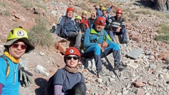 Büyükşehir ile dağcılar, Erciyes'in zirvesinde görsel şölen yaşıyor