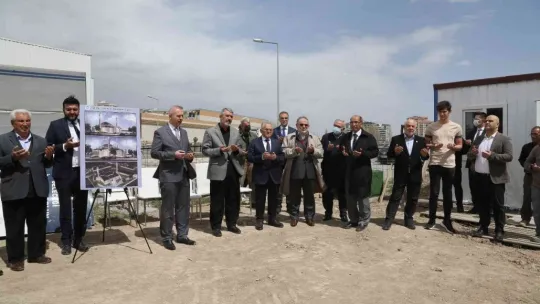 Büyükşehir ile hayırsever işbirliğinde yapılacak caminin temeli atıldı