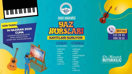Büyükşehir ile yaz dönemi rengarenk geçecek
