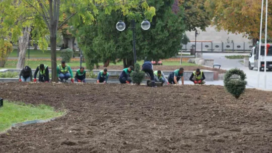 ilkbahar ve sonbaharda 2 milyon 240 bin çiçek dikildi
