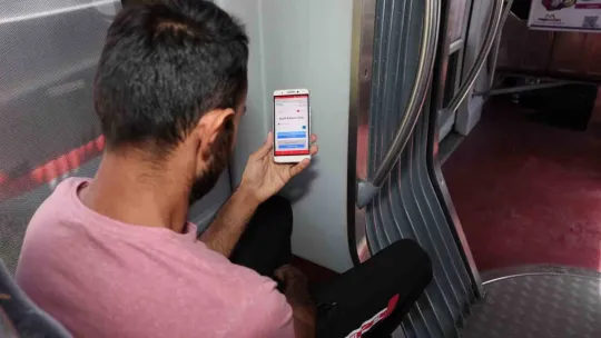 Tramvaylarda ücretsiz internet hizmeti 208 bin kez kullanıldı