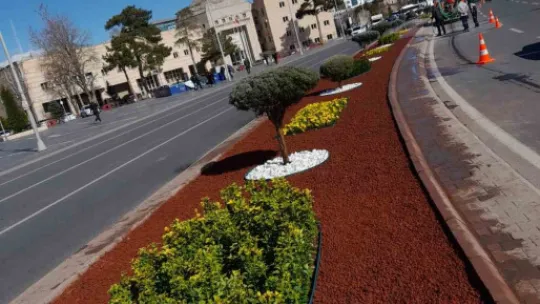 Kayseri 800 bin çiçekle renklendi