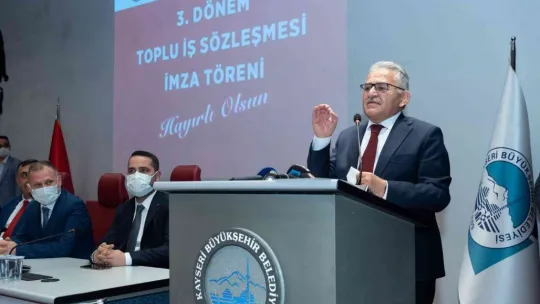 Büyükşehirde toplu iş sözleşmesi imzalandı