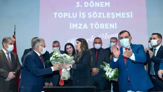 Büyükşehirde toplu iş sözleşmesi imzalandı
