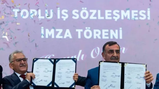 Büyükşehirde toplu iş sözleşmesi imzalandı