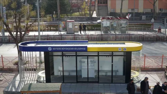 Büyükşehirden son teknolojik özel duraklar