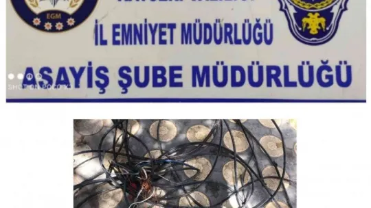 Çalınan 60 metrelik iletişim kablosu hurdacıda çıktı