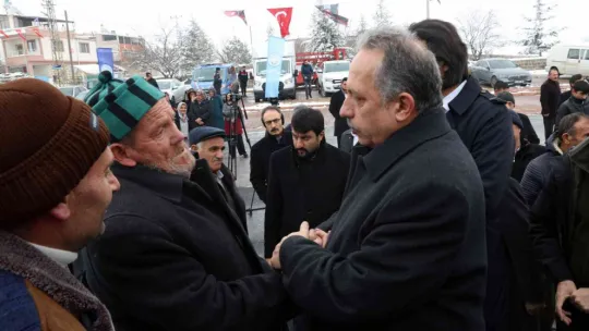 Talas Çatakdere'de doğalgaz sevinci