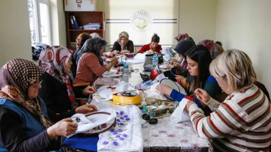 Destek Talas'tan üretim kadın girişimcilerden