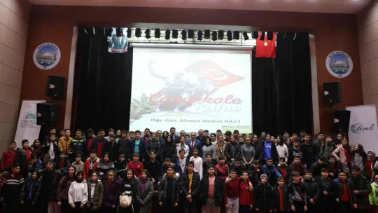 Develi'de 2 bin öğrenciye 'Çanakkale Ruhu' konferansı verildi
