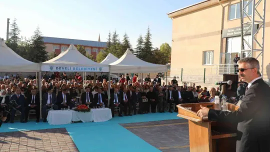 Develi'de Fatma-Turan Aksu Erkek Öğrenci Pansiyonu açıldı