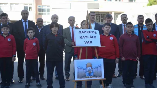 Develi'de Filistin için 'İyilik Manavı' açıldı