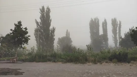Develi'de toz bulutu hayatı olumsuz etkiledi